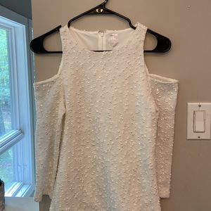 Dressy cold shoulder top